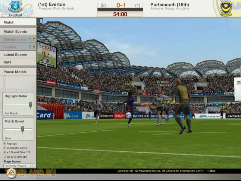 В FIFA Manager 06 значительно расширился перечень характеристик игрока, игр