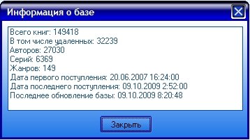 Библиотека Либрусек (lib.rus.ec)по состоянию на 31 октября 2010